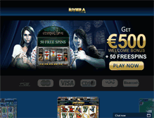 Tablet Screenshot of larivieracasino.com